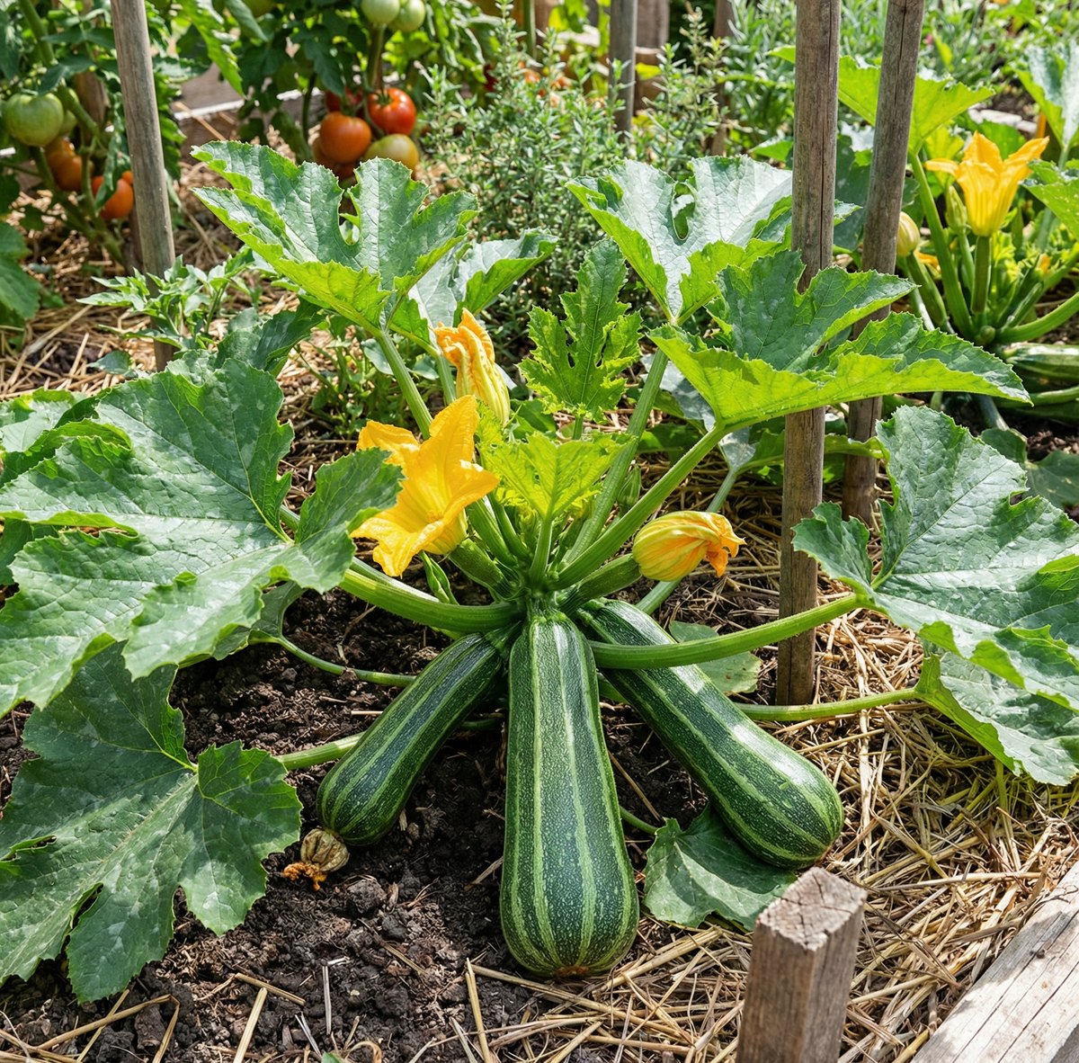 Courgette non coureuse d'Italie