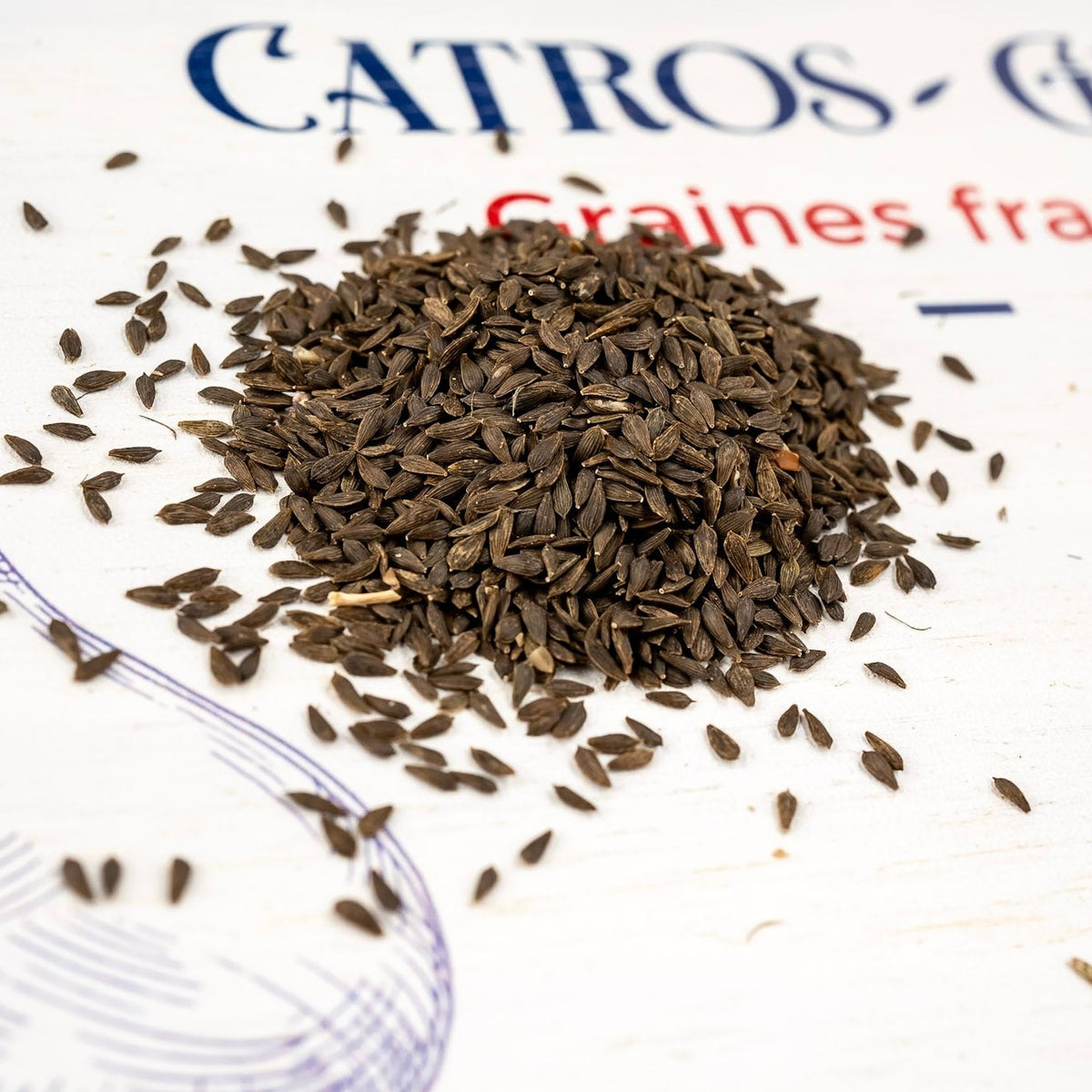 photo de la contenance sachet de graines de  laitue merveille des 4 saisons